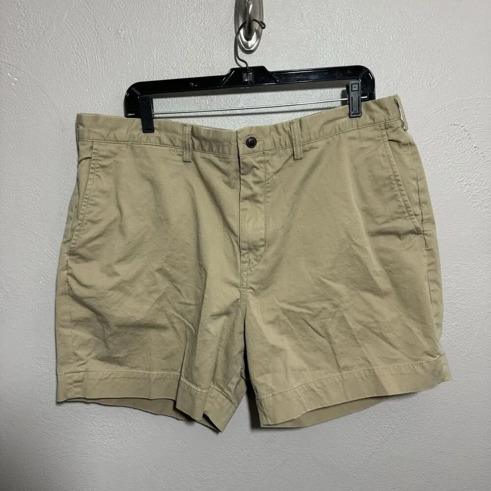 Polo Ralph Lauren Mens Sz 38 Stretch Classic Fit Chino Shorts Khaki